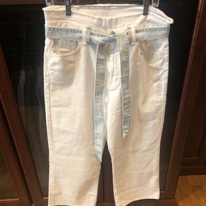 7 for All Mankind High Waisted White Jeans